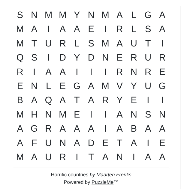 Brain teasers for Freethinkers – In which countries is atheism punishable by death?